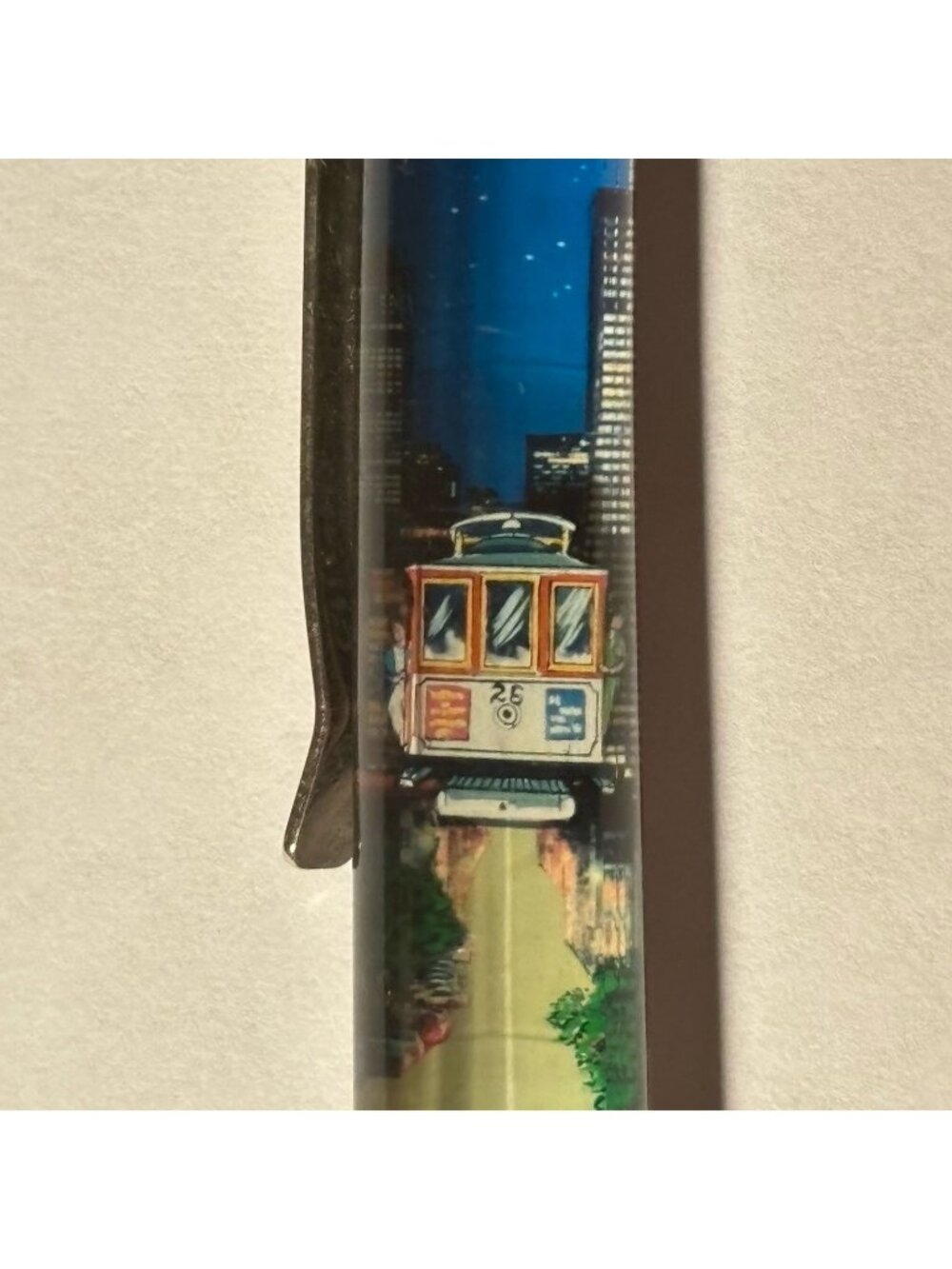 San Francisco California Floaty Pen Cable Car Moves by City Souvenir Promo Vtg